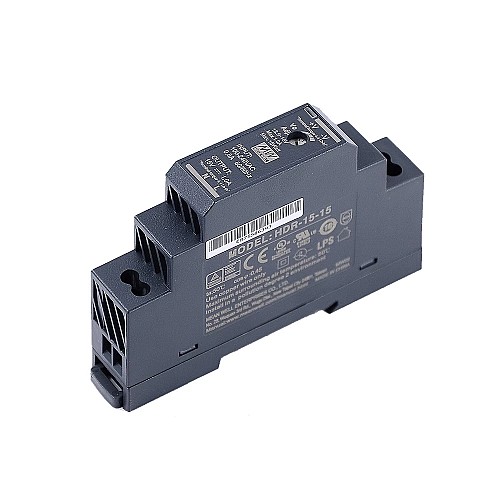 HDR-15-15 MEANWELL 15W 15VDC 1A 115/230VAC Ultra İnce Basamak Şeklinde DIN Ray Güç Kaynağı HDR-15-15 MEANWELL 15W 15VDC 1A 115/230VAC Ultra İnce Basamak Şeklinde DIN Ray Güç Kaynağı