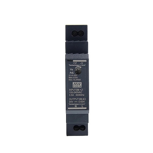 HDR-15-24 MEANWELL 15W 24VDC 0.63A 115/230VAC Ultra İnce Basamak Şeklinde DIN Ray Güç Kaynağı HDR-15-24 MEANWELL 15W 24VDC 0.63A 115/230VAC Ultra İnce Basamak Şeklinde DIN Ray Güç Kaynağı