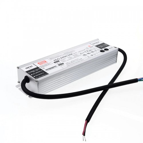 HLG-240H-24A MEANWELL 240W 10A 24V Sabit Voltaj + Sabit Akım LED Sürücüsü