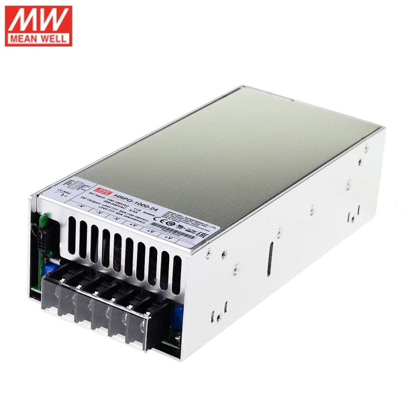 HRPG-1000-24 MEANWELL 24V 42A 1008W Tek Çıkışlı PFC Fonksiyonlu