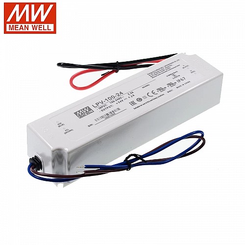 LPV-100-24 MEANWELL 24V 4.2A 100W Tek Çıkışlı Anahtarlama Güç Kaynağı