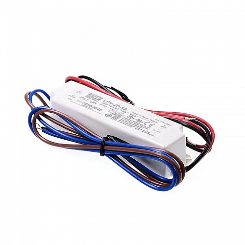 LPV-20-12 MEANWELL 20W 1.67A 12V Tek Çıkışlı Anahtarlama Güç Kaynağı