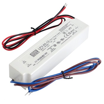 CN Satışta - LPV-60-12 MEANWELL 60W 5A 12V Tek Çıkışlı Anahtarlama Güç Kaynağı