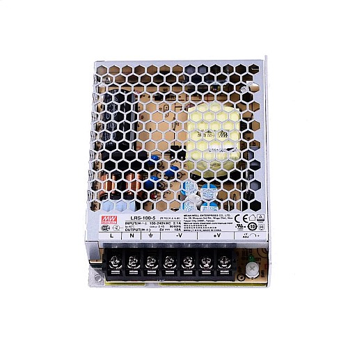 LRS-100-5 MEANWELL 100W 5VDC 18A 115/230VAC Kapalı Anahtarlama Güç Kaynağı