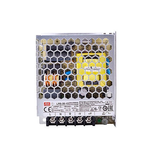 LRS-35-12 MEANWELL 35W 12VDC 3A 115/230VAC Kapalı Anahtarlama Güç Kaynağı