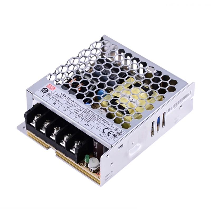 LRS-35-48 MEANWELL 38,4 W 48 VDC 0,8 A 115/230 VAC Kapalı Anahtarlama Güç Kaynağı