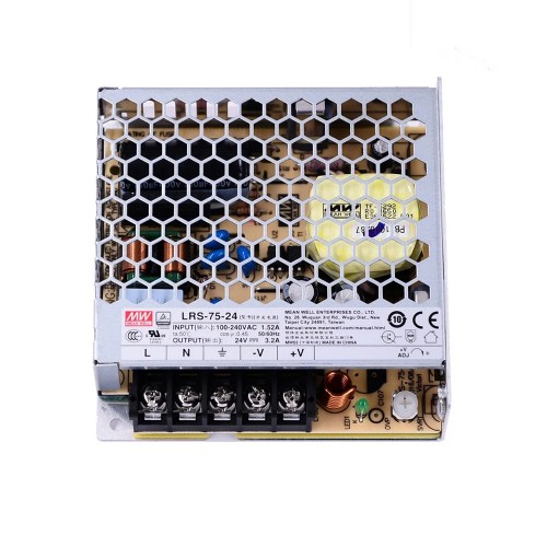 LRS-75-24 MEANWELL 75W 24VDC 3.2A 115/230VAC Kapalı Anahtarlama Güç Kaynağı