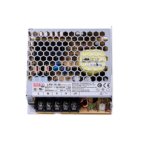 LRS-75-36 MEANWELL 75,6 W 36 VDC 2,1 A 115/230 VAC Kapalı Anahtarlama Güç Kaynağı