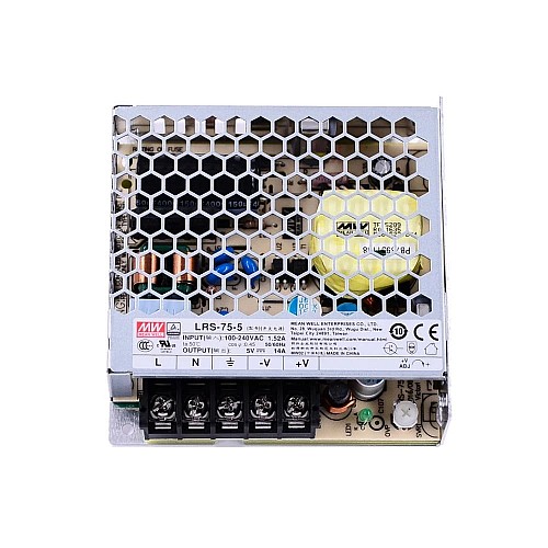 LRS-75-5 MEANWELL 70W 5VDC 14A 115/230VAC Kapalı Anahtarlama Güç Kaynağı