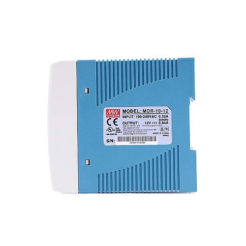 MDR-10-12 MEANWELL 10W 12VDC 0.84A 115/230VAC Tek Çıkışlı Endüstriyel DIN Ray Güç Kaynağı