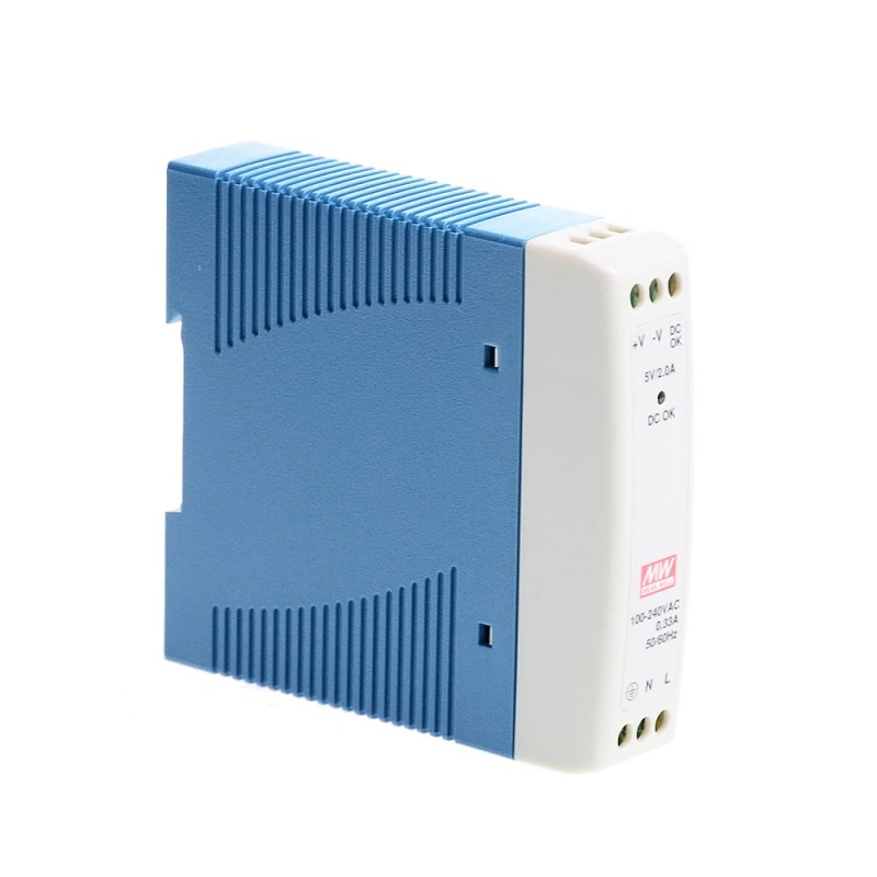 MDR-10-15 MEANWELL 10W 15VDC 0.67A 115/230VAC Tek Çıkışlı Endüstriyel DIN Ray Güç Kaynağı