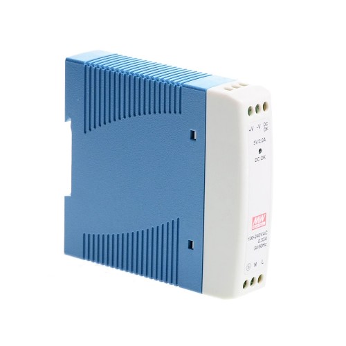 MDR-10-5 MEANWELL 10W 5VDC 2A 115/230VAC Tek Çıkışlı Endüstriyel DIN Ray Güç Kaynağı
