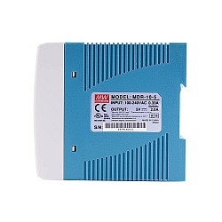 MDR-10-5 MEANWELL 10W 5VDC 2A 115/230VAC Tek Çıkışlı Endüstriyel DIN Ray Güç Kaynağı
