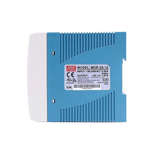 CN Satışta - MDR-20-12 MEANWELL 20W 12VDC 1.67A 115/230VAC DIN Ray Güç Kaynağı CN Satışta - MDR-20-12 MEANWELL 20W 12VDC 1.67A 115/230VAC DIN Ray Güç Kaynağı