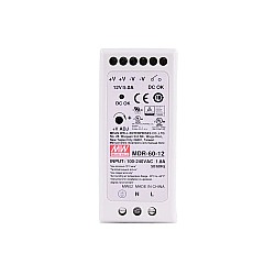 MDR-60-12 MEANWELL 60W 12VDC 5A 115/230VAC DIN Ray Güç Kaynağı