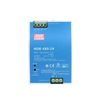 NDR-480-24 MEANWELL 480W 24VDC 20A 115/230VAC DIN Ray Güç Kaynağı