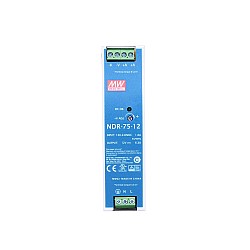 NDR-75-12 MEANWELL 75,6W 12VDC 6,3A 115/230VAC Tek Çıkışlı Endüstriyel DIN RAYI