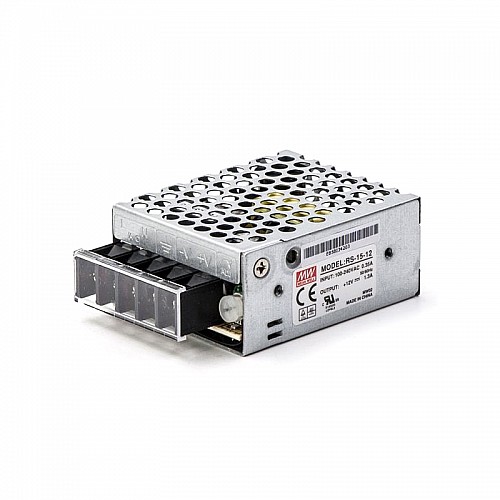 RS-15-12 MEANWELL 15,6 W 1,3 A 12 V Tek Çıkışlı Anahtarlama Güç Kaynağı RS-15-12 MEANWELL 15,6 W 1,3 A 12 V Tek Çıkışlı Anahtarlama Güç Kaynağı