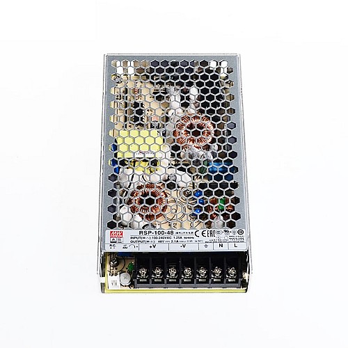 RSP-100-48 MEANWELL 100,8W 48VDC 2,1A 115/230VAC PFC Fonksiyonlu Tek Çıkış