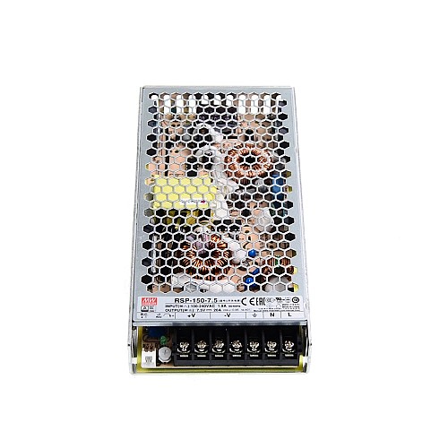 RSP-150-7.5 MEANWELL 150W 7.5VDC 20A 115/230VAC Tek Çıkışlı PFC Fonksiyonlu