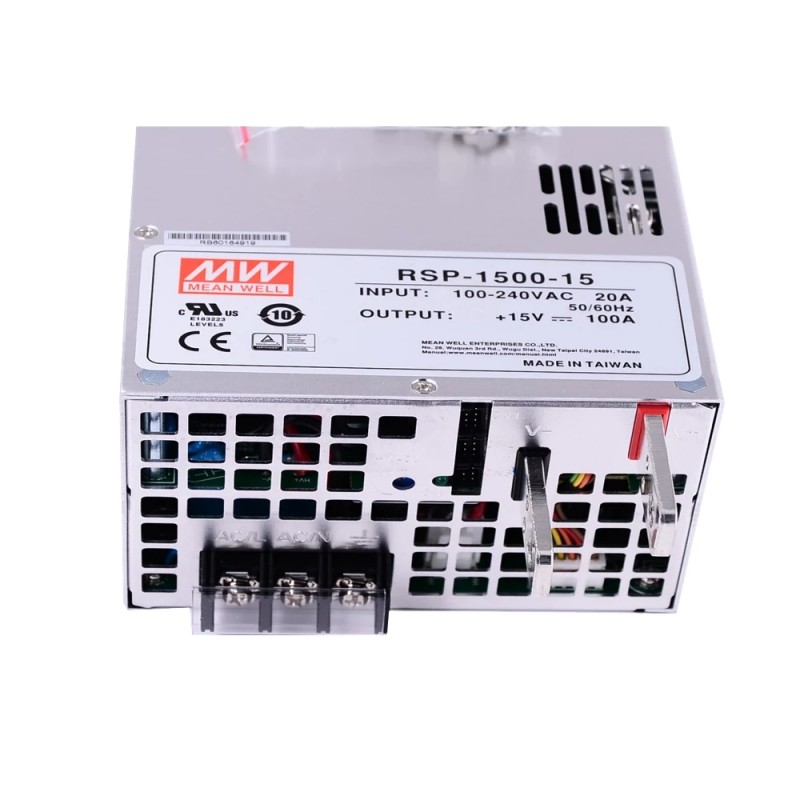 RSP-1500-15 MEANWELL 1500W 15VDC 100A 115/230VAC Tek Çıkışlı Güç Kaynağı
