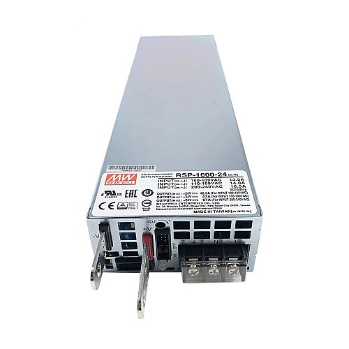 RSP-1600-24 MEANWELL 1608W 24VDC 67A 115/230VAC Tek Çıkışlı Güç Kaynağı