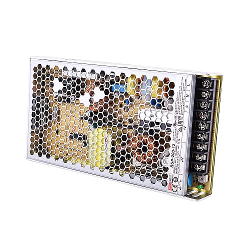 RSP-200-12 MEANWELL 200,4W 12VDC 16,7A 115/230VAC PFC Fonksiyonlu Tek Çıkış
