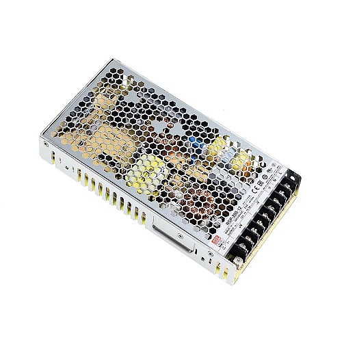 RSP-200-12 MEANWELL 200,4W 12VDC 16,7A 115/230VAC PFC Fonksiyonlu Tek Çıkış