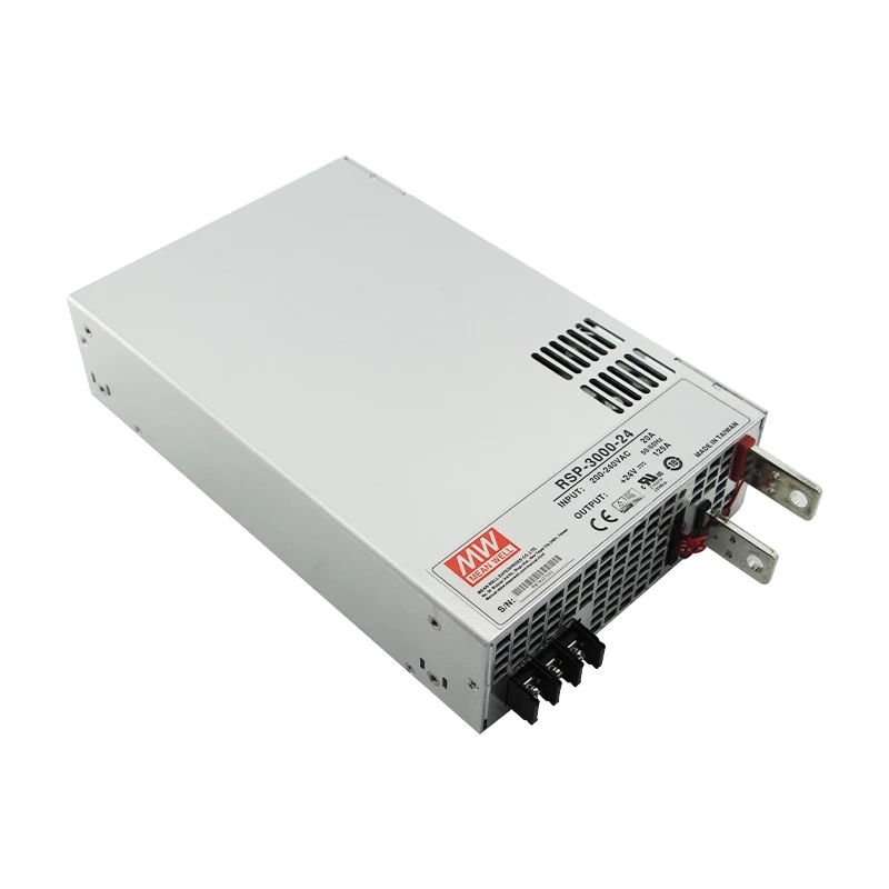 RSP-3000-24 MEANWELL 3000W 24VDC 125A 180/230VAC Tek Çıkışlı Güç Kaynağı