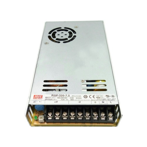RSP-320-7.5 MEANWELL 300W 7.5VDC 40A 115/230VAC Tek Çıkışlı PFC Fonksiyonlu