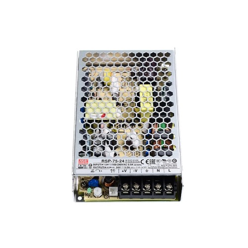 RSP-75-24 MEANWELL 76,8 W 24 VDC 3,2 A 115/230 VAC PFC Fonksiyonlu Tek Çıkış RSP-75-24 MEANWELL 76,8 W 24 VDC 3,2 A 115/230 VAC PFC Fonksiyonlu Tek Çıkış