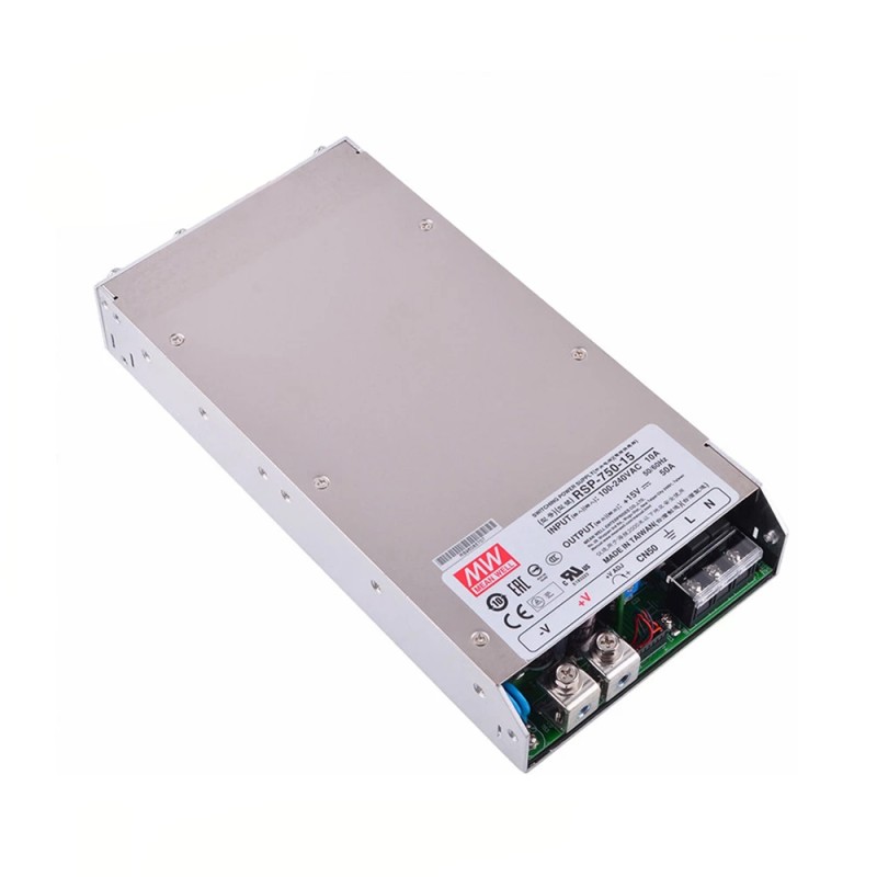 RSP-750-15 MEANWELL 750W 15VDC 50A 115/230VAC Tek Çıkışlı Güç Kaynağı