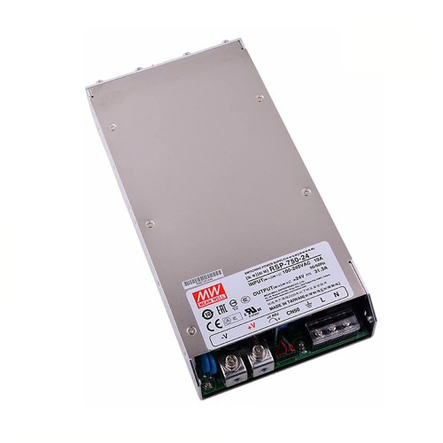 RSP-750-24 MEANWELL 751.2W 24VDC 31.3A 115/230VAC Tek Çıkışlı Güç Kaynağı