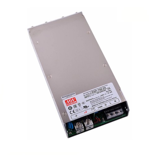 RSP-750-24 MEANWELL 751.2W 24VDC 31.3A 115/230VAC Tek Çıkışlı Güç Kaynağı
