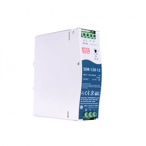 SDR-120-12 MEANWELL 120W 12VDC 10A 115/230VAC Tek Çıkışlı Endüstriyel DIN RAYI PFC Fonksiyonlu SDR-120-12 MEANWELL 120W 12VDC 10A 115/230VAC Tek Çıkışlı Endüstriyel DIN RAYI PFC Fonksiyonlu