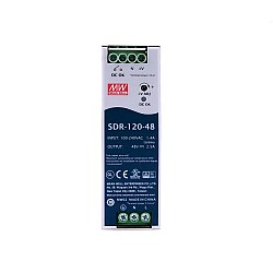 SDR-120-48 MEANWELL 120W 48VDC 2.5A 115/230VAC Tek Çıkışlı Endüstriyel DIN RAYI PFC Fonksiyonlu