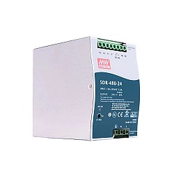 SDR-480-24 MEANWELL 480W 24VDC 20A 115/230VAC Tek Çıkışlı Endüstriyel DIN RAYI PFC Fonksiyonlu