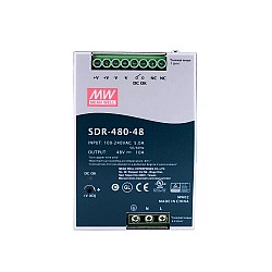 SDR-480-48 MEANWELL 480W 48VDC 10A 115/230VAC Tek Çıkışlı Endüstriyel DIN RAYI PFC Fonksiyonlu