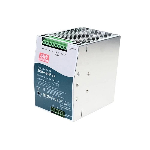 SDR-480P-24 MEANWELL 480W 24VDC 20A 115/230VAC Tek Çıkışlı Endüstriyel DIN RAYI PFC ve Paralel Fonksiyonlu SDR-480P-24 MEANWELL 480W 24VDC 20A 115/230VAC Tek Çıkışlı Endüstriyel DIN RAYI PFC ve Paralel Fonksiyonlu