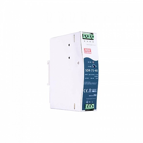 SDR-75-48 MEANWELL 76,8W 48VDC 1,6A 115/230VAC Tek Çıkışlı Endüstriyel DIN RAYI Güç Kaynağı ile SDR-75-48 MEANWELL 76,8W 48VDC 1,6A 115/230VAC Tek Çıkışlı Endüstriyel DIN RAYI Güç Kaynağı ile