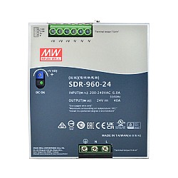 CN Satışta - SDR-960-24 MEANWELL 960W 24VDC 40A 230VAC PFC Fonksiyonlu DIN Ray Güç Kaynağı