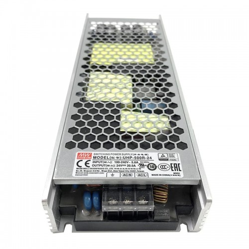UHP-500R-24 MEANWELL 501,6W 20,9A 115/230VAC İnce Tip PFC Anahtarlamalı Güç Kaynağı