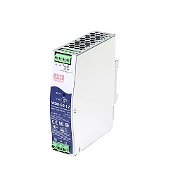 CN Satışta - WDR-60-12 MEANWELL 60W 12VDC 5A 230/400VAC UltraWide Girişli Endüstriyel DIN Rayı Güç Kaynağı