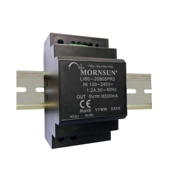 60W 12V 4.5A 85-264VAC/120-370VDC DIN Ray Anahtarlama Güç Kaynağı