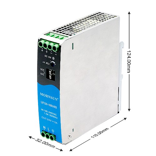 PFC Fonksiyonlu 120W 24V 5.0A 85-264VAC/120-370VDC DIN Ray Anahtarlama Güç Kaynağı PFC Fonksiyonlu 120W 24V 5.0A 85-264VAC/120-370VDC DIN Ray Anahtarlama Güç Kaynağı