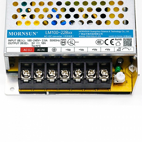 100W 24V 4.5A 165-264VAC/200-370VDC Anahtarlama Güç Kaynağı