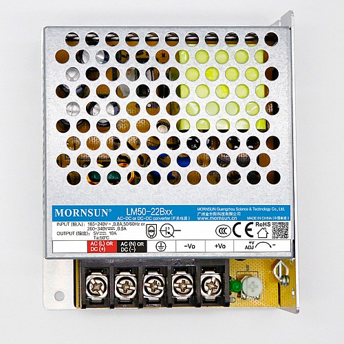 50W 36V 1.45A 165-264VAC/180-370VDC Anahtarlama Güç Kaynağı