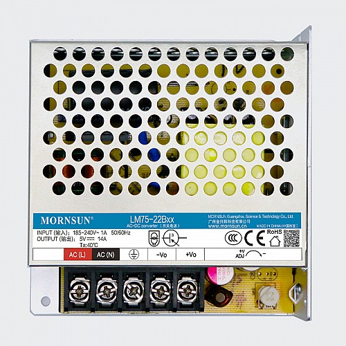 75W 24V 3.2A 165-264VAC/200-370VDC Anahtarlama Güç Kaynağı