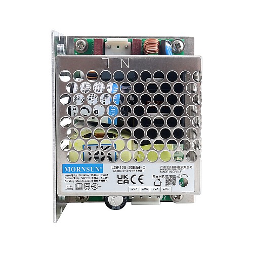 PFC Fonksiyonlu ve Doğal ve Zorunlu Soğutmalı 120W 54V 2.22A 85-264VAC/120-370VDC Anahtarlama Güç Kaynağı