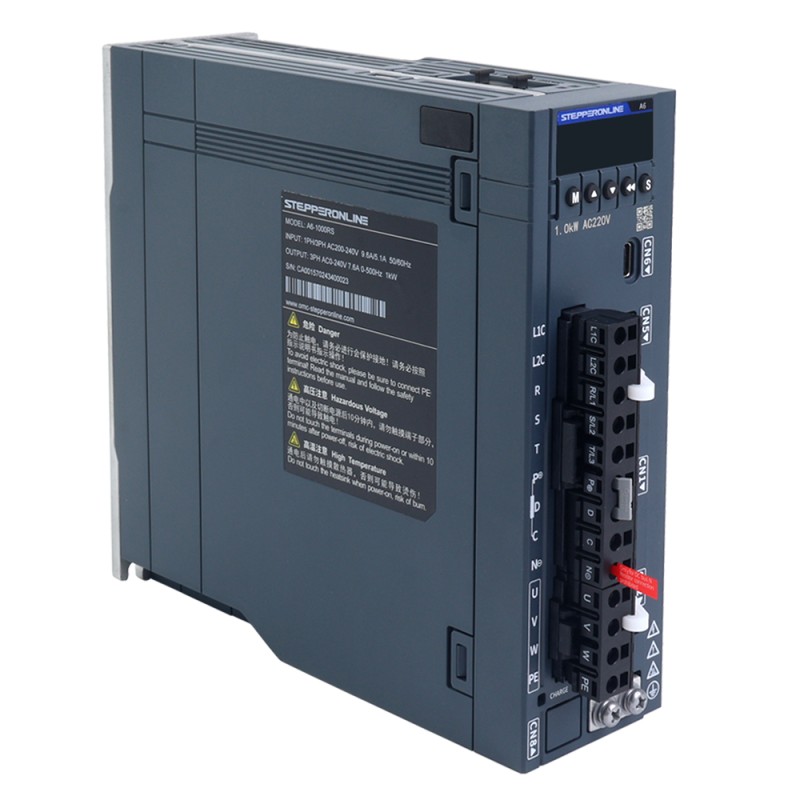 A6H Serisi 850W RS485 AC Servo Motor Seti 1500rpm 5,39Nm 17-Bit Mutlak Enkoder IP67 - A6H-RS850H2A1-M17 | StepperOnline